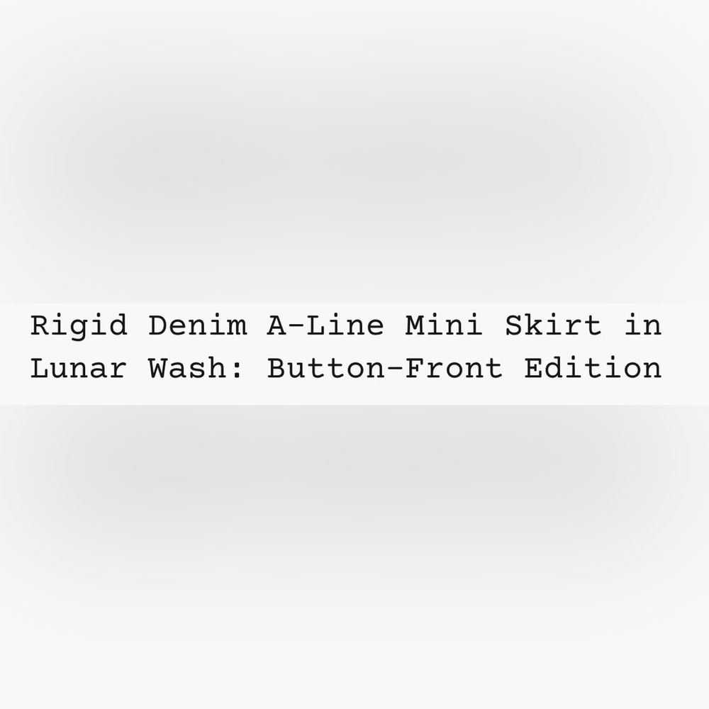 Madewell Women’s Rigid Denim Button Front A-Line Short Mini Skirt in Black Sz 24 - Picture 12 of 12